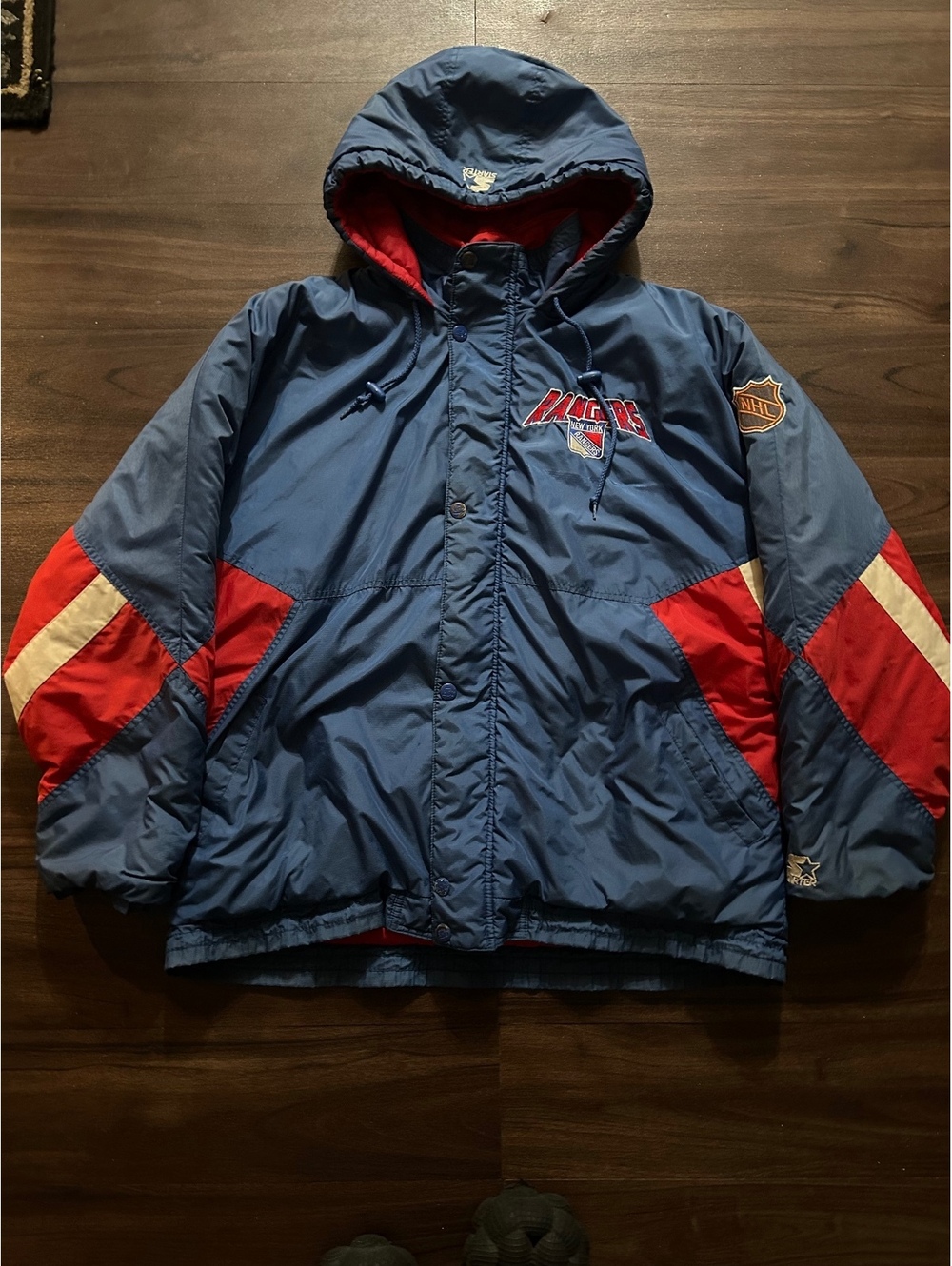 Vintage New York Rangers NHL Puffer Jacket – XXL